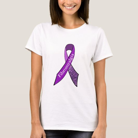 Lila Fibromyalgie Womens Shirt (Vorderseite)