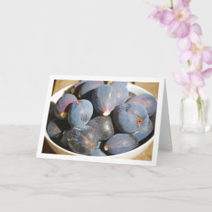 Lila Fig Frucht in Bowl Karte