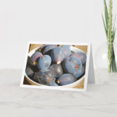 Lila Fig Frucht in Bowl Karte (Vorderseite)