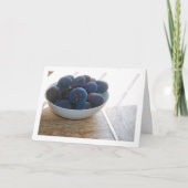 Lila Fig Frucht in Bowl Karte (Vorderseite)