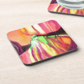 Lila Figs original Art Aquarell Tropfen Malerei Untersetzer (Linke Seite)