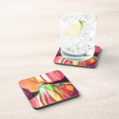 Lila Figs original Art Aquarell Tropfen Malerei Untersetzer (Rechte Seite)