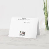 Lila Finale Dankeschön-Karte Dankeskarte (Rückseite)