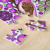 Lila Finches, Lilacs - NH Staat Bird und Blume Puzzle (Seite)