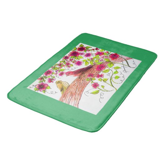 Lila Finish Table Runner Badematte (Schrägansicht)