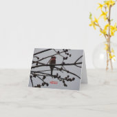 Lila Fink, hell und heiter Karte (Gelbe Blume)