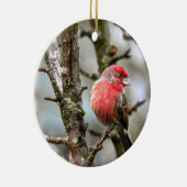 Lila Fink Keramikornament (Rechts)