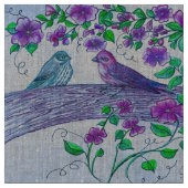 Lila Finken Stoff (Nahaufnahme)