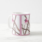 Lila Finkwatercolor-Tasse Kaffeetasse (Vorderseite Links)