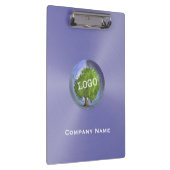 Lila Firmenlogo Klemmbrett (Rechts)