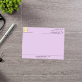 Lila Firmenlogo von Lavendel Post-it Klebezettel