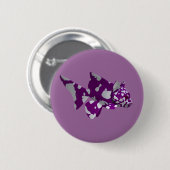 Lila Fisch Button (Vorne & Hinten)