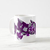 Lila Fisch Kaffeetasse (Vorderseite Links)