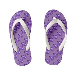 Lila Fisch Kinderbadesandalen