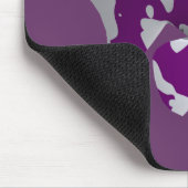 Lila Fisch Mousepad (Ecke)