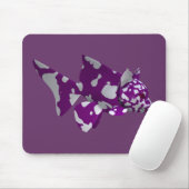 Lila Fisch Mousepad (Mit Mouse)