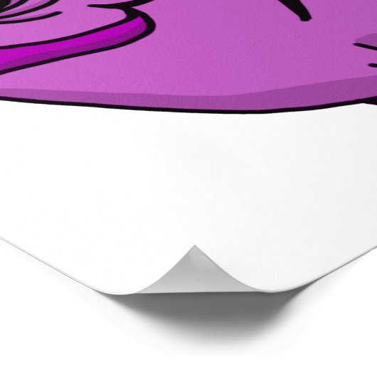 Lila Fisch Poster (Ecke)