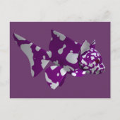 Lila Fisch Postkarte (Vorderseite)