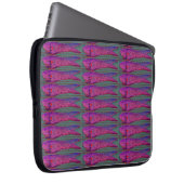 lila Fischmuffe Laptopschutzhülle (Vorne Rechts)