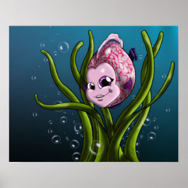 Lila Fischplakat Poster