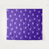 Lila Fischskala mit Glitzer Wandteppich (Vorderseite (Horizontal))