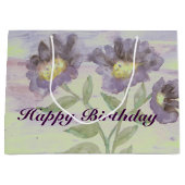 Lila Fixierer Große Geschenktüte (Vorderseite)