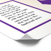 Lila Flachbandgerät Poster (Ecke)