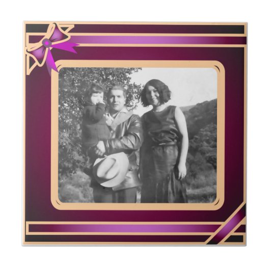 Lila Flachbildschirmtafel Fliese (Vorderseite)