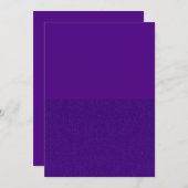 Lila Flachkarte - Solid Top, unten strukturiert Ankündigung (Vorne/Hinten)