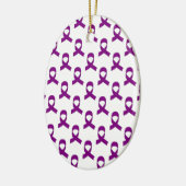 Lila Flachmuster Keramikornament (Links)