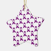 Lila Flachmuster Keramikornament (Links)