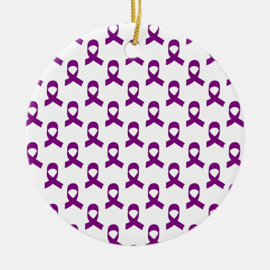 Lila Flachmuster Keramikornament (Vorne)