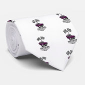 lila Flaggen des frisierten Autos Krawatte (Gerollt)