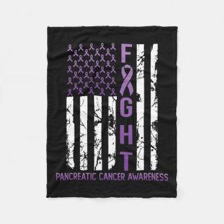 Lila Flaggenmonat November Pankreakrebs A Fleecedecke
