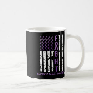 Lila Flaggenmonat November Pankreakrebs A Kaffeetasse