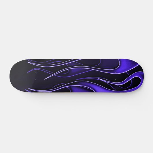 Lila Flames Skateboard (Horizontal)