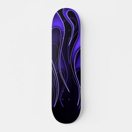 Lila Flames Skateboard (Vorne)