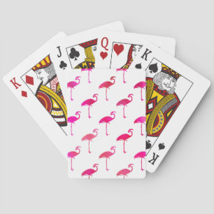 Lila Flamingo-Farbstoff Spielkarten