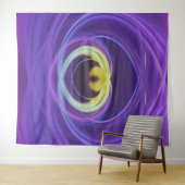 lila Flamme Wandteppich (Beispiel (Horizontal))