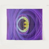 lila Flamme Wandteppich (Vorderseite (Horizontal))
