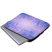 Lila Flammen Laptopschutzhülle (Vorne Knopf)