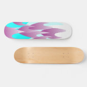 Lila Flammenskateboard Skateboard (Horizontal)