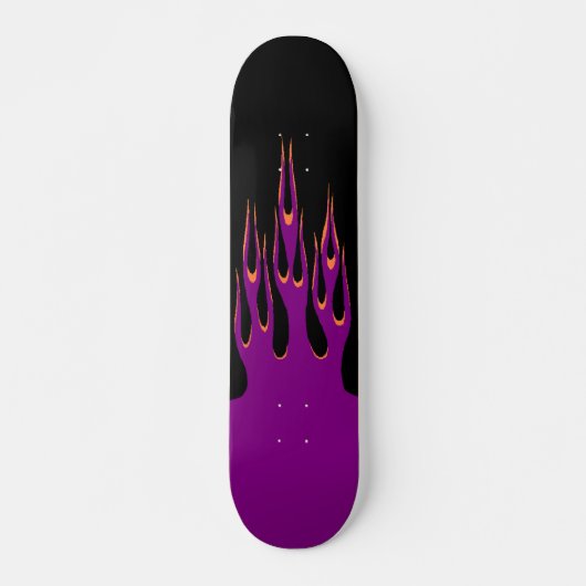Lila FlammeSkateboard Skateboard (Vorne)