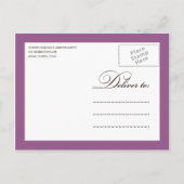 LILA FLATWARE | PROBE DINNER INVITE EINLADUNGSPOSTKARTE (Rückseite)