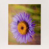Lila Fleaban-Blume und Insektenfotografie Puzzle (Vertikal)