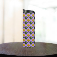 Lila Fleabane Daisy Floral Pattern