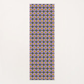 Lila Fleabane Daisy Floral Pattern Yogamatte (Vorderseite)