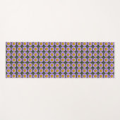 Lila Fleabane Daisy Floral Pattern Yogamatte (Vorderseite (Horizontal))