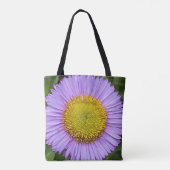 Lila Fleabane Daisy Floral Tasche (Rückseite)