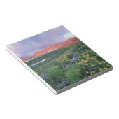 Lila Fleabane (Eigeron peregrinus) und Gelb Notizblock (angewinkelt)